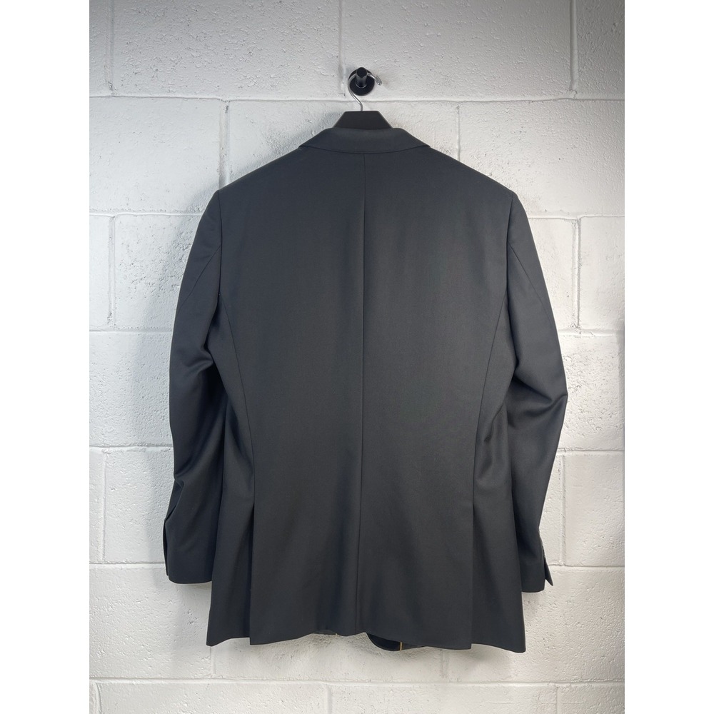 VITARELLI Black Suit Jacket Mens 42L Blazer Sport Coat Two Button Italy Fabric - Picture 11 of 11